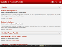 Tablet Screenshot of ducatodipiazzapontida.it